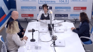 Руководители Тульского и Астраханского ТЮЗов, а также представитель министерства культуры Астраханской области побывали на "Радио России" ГТРК "Лотос"!