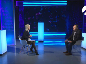 Сергей Тараскин в студии телеканала «Астрахань 24»
